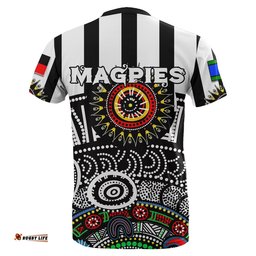 custom personalised naidoc magpies t shirt indigenous