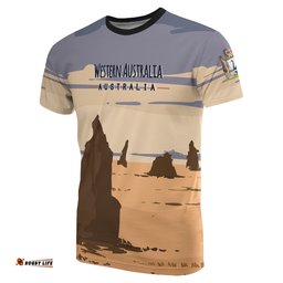 australia t shirt western t shirt landscape art