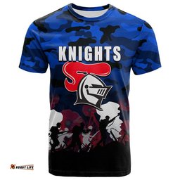 custom personalised nrl anzac day t shirt knights army style