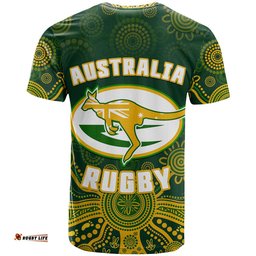australia 2022 rugby t shirt wallabies aboriginal style