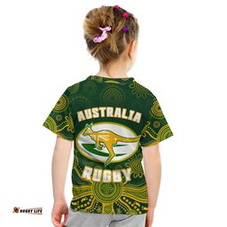 australia 2022 rugby t shirt wallabies aboriginal style