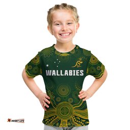 australia 2022 rugby t shirt wallabies aboriginal style