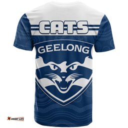 cats football t shirt geelong est 1859 aboriginal art