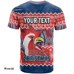 custom personalised sydney aboriginal roosters christmas vibe t shirt