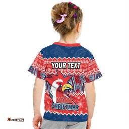 custom personalised sydney aboriginal roosters christmas vibe t shirt