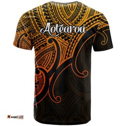 aotearoa maori koru t shirt polynesian pacific tribal gold