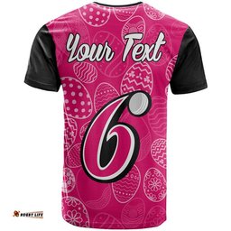 custom personalised sydney sixers cricket happy easter day t shirt simple style