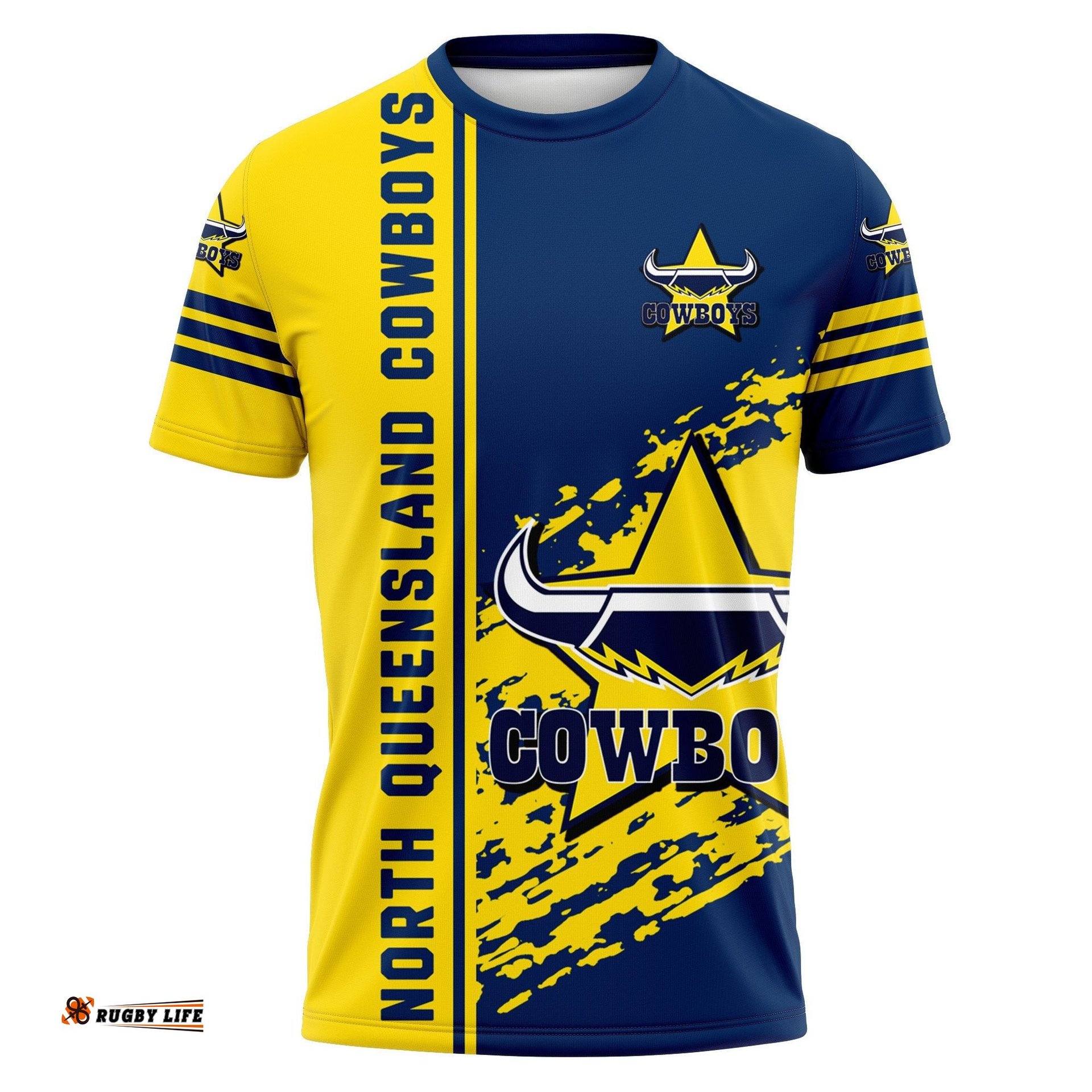 north queensland cowboys t shirt quarter style nrl 0Amazing Aussie