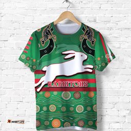 rabbitohs t shirt indigenous green