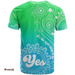 australia walk for yes t shirt indigenous voice 2023 aboriginal green vibe