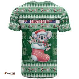aussie koala t shirt merry christmas