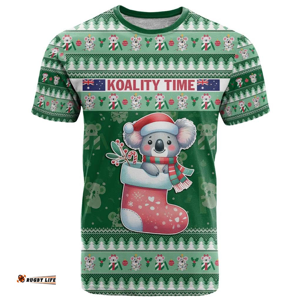 aussie koala t shirt merry christmas