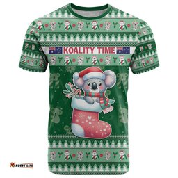 aussie koala t shirt merry christmas