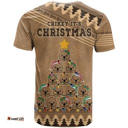 wombat christmas tree t shirt australia merry xmas simple style