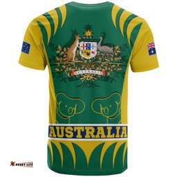 t shirt australian coat of arms shirt koala