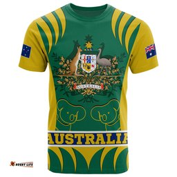 t shirt australian coat of arms shirt koala