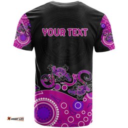 australia aboriginal t shirt lizard pink