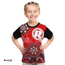 custom personalised melbourne renegades t shirt cricket indigenous aboriginal lizard version