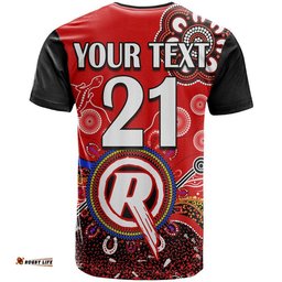 custom personalised melbourne renegades t shirt cricket indigenous aboriginal lizard version