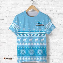 custom personalised sharks t shirt christmas cronulla sutherland