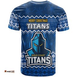 titans aboriginal gold coast christmas vibe t shirt