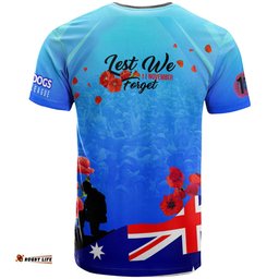 bulldogs rugby t shirt custom bulldogs remembrance day lest we forget poppies t shirt