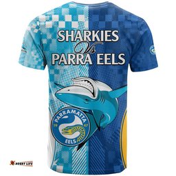 nrl shark combine eels rugby t shirt sporty style