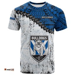 canterbury bankstown bulldogs t shirt grunge polynesian tattoo nrl