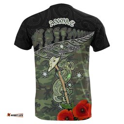 aotearoa t shirt hei tiki lest we forget new zealand anzac day
