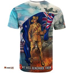 anzac t shirts australian soldier