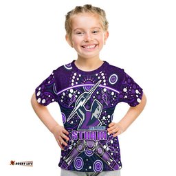 storm rugby t shirt melbourne boomerang indigenous dots