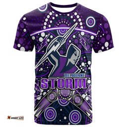 storm rugby t shirt melbourne boomerang indigenous dots
