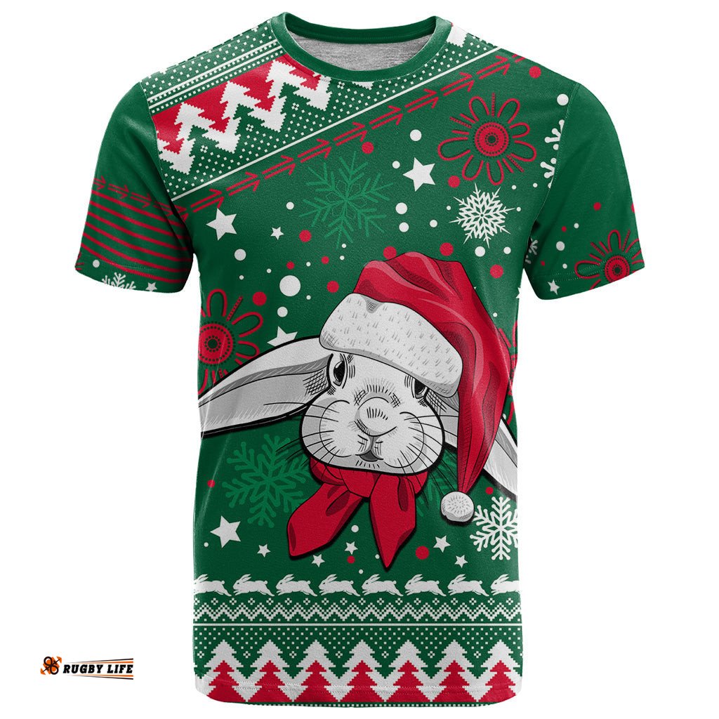 rabbitohs rugby t shirt glory glory the south 2023 christmas vibe unique