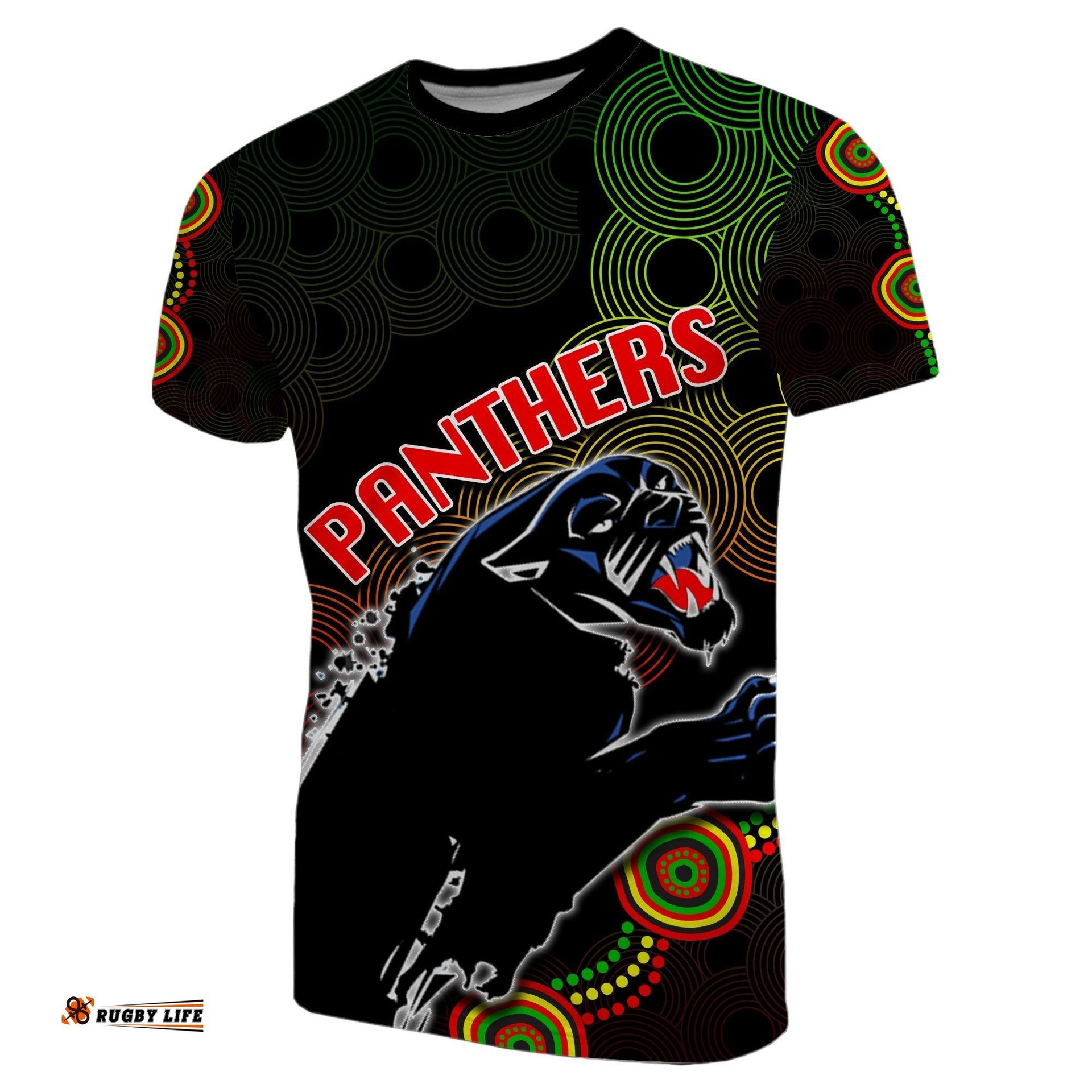 custom personalisedpanthers aboriginal t shirt