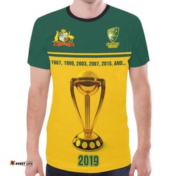 t shirt cricket t shirt australian coat of arms symbol unisex