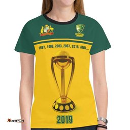 t shirt cricket t shirt australian coat of arms symbol unisex
