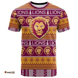 australian football league christmas lions t shirt