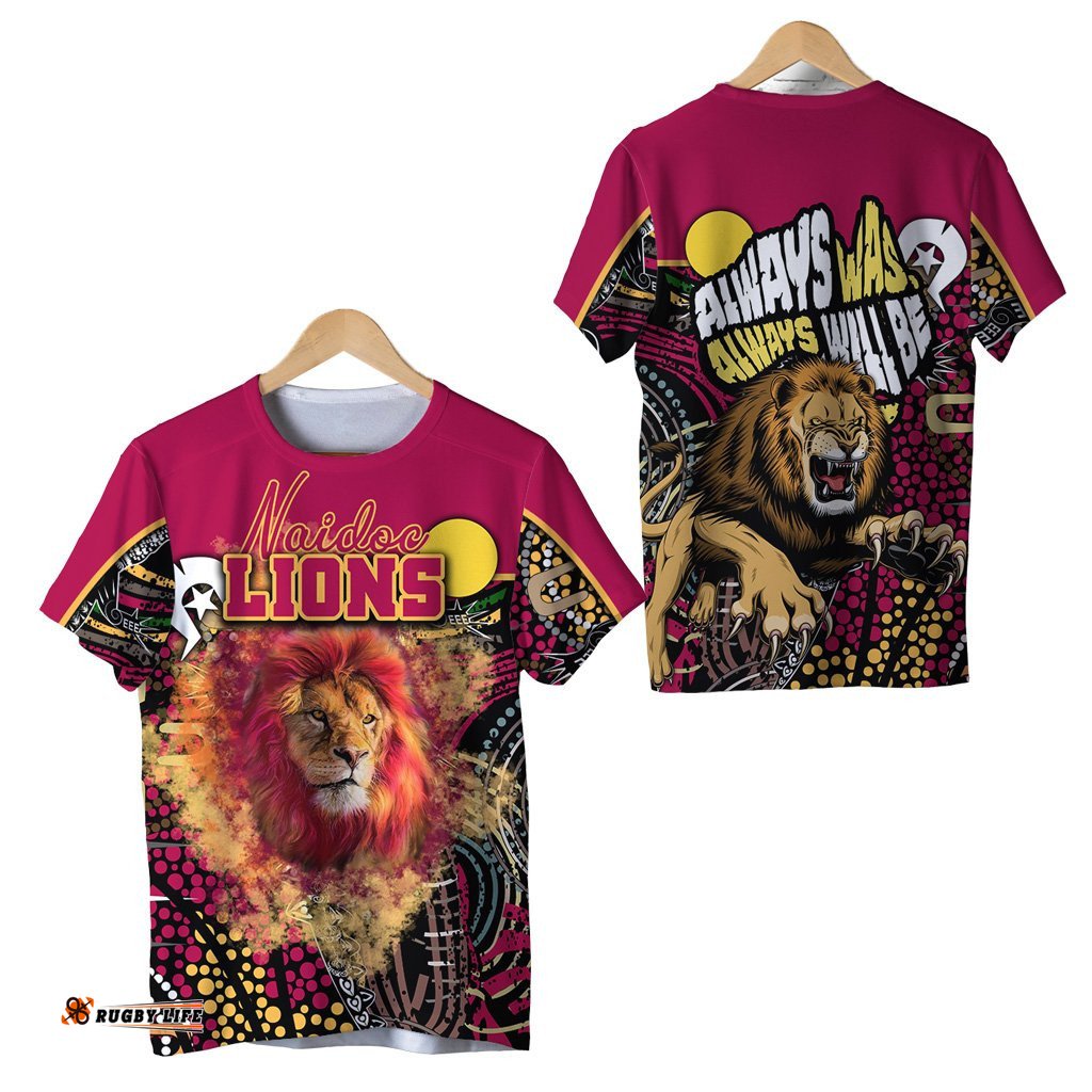 brisbane naidoc week t shirt lions sport style ver2