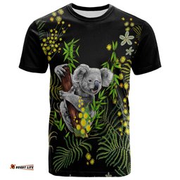 custom personalised golden wattle t shirt koala australia acacia pycnantha version simple