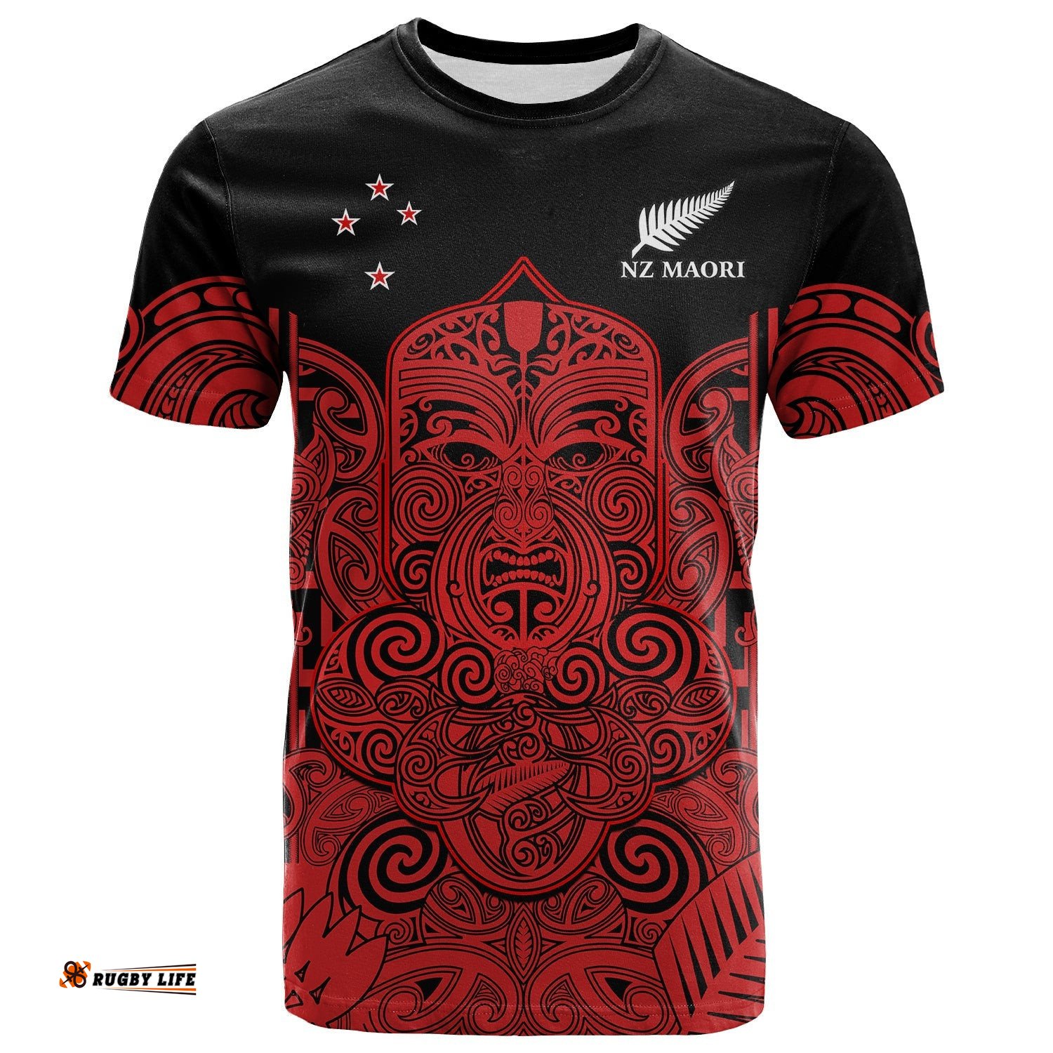 new zealand tiki rugby t shirt nz maori koru pattern ver03