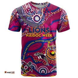 custom naidoc week 2024 lions t shirt aboriginal animals keep the fire burning dt02