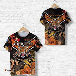 custom personalised wests t shirt tigers indigenous naidoc heal country! heal our nation black