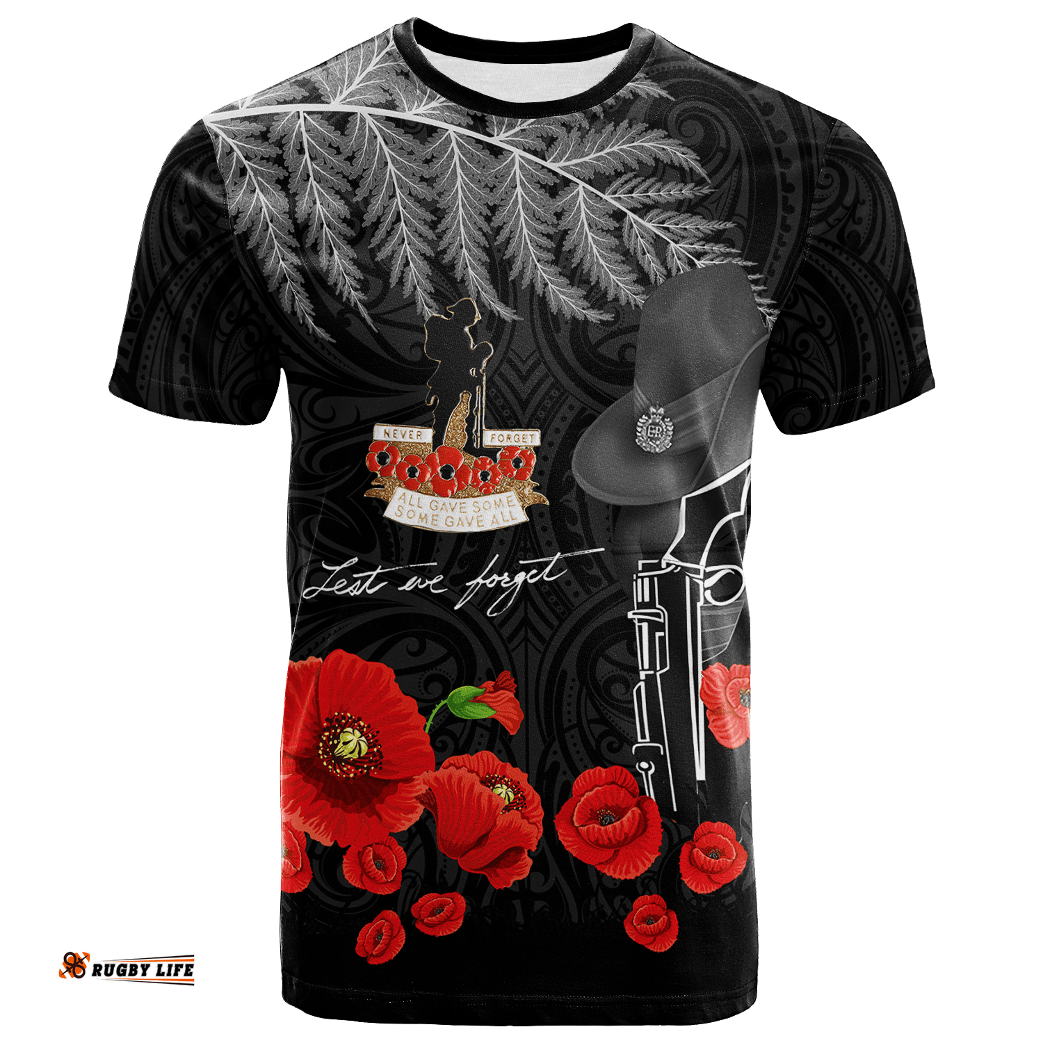 new zealand anzac lest we forget remebrance day t shirt