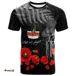 new zealand anzac lest we forget remebrance day t shirt