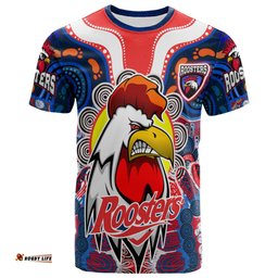roosters indigenous rugby custom t shirt protection under the sun