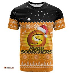 custom personalised perth scorchers cricket t shirt aboriginal merry christmas