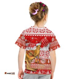 australia t shirt kangaroo aboriginal painting merry christmas