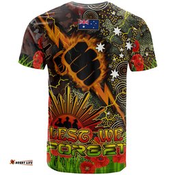 storm rugby t shirt custom anzac storm with remembrance poppy and indigenous patterns t shirt
