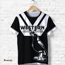 custom personalised western suburbs magpies t shirt the one and only