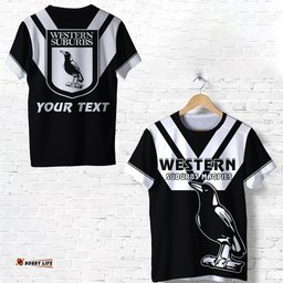 custom personalised western suburbs magpies t shirt the one and only